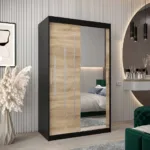 120 Cm Breiter Kleiderschrank Mit 2 Türen | 5 Fächer | Farbe pertaining to Kleiderschrank 120 Cm