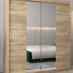 180 Cm Breiter Schiebetürenschrank Mit 10 Fächern Und 2 Türen Throughout Kleiderschrank 180 Breit