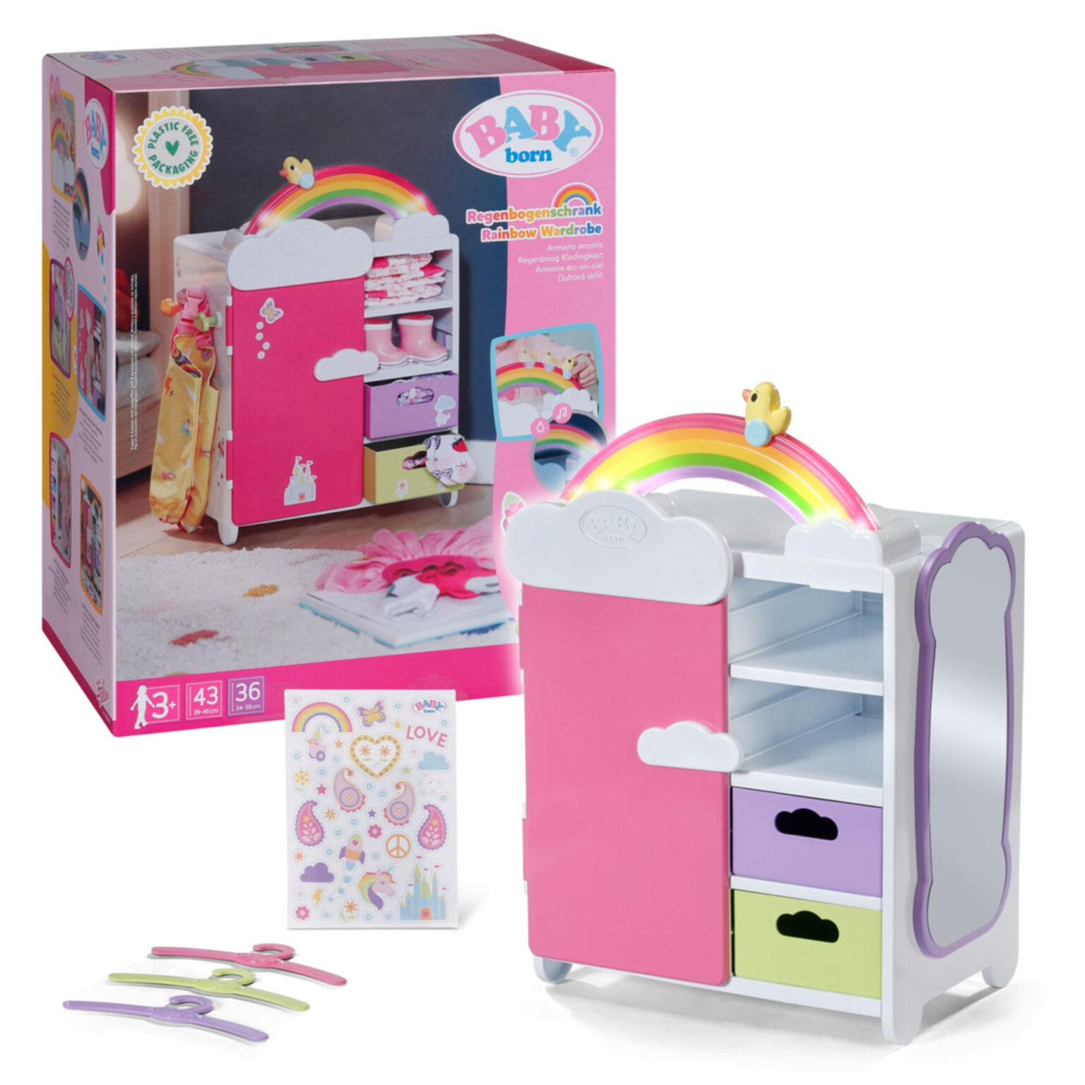 Baby Born Regenbogen Schrank Kaufen within Baby Born Kleiderschrank