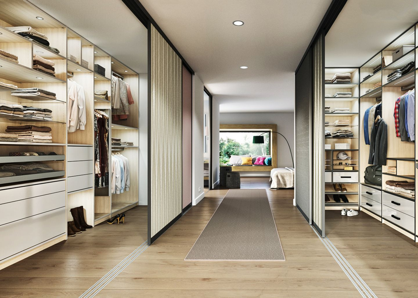 Die Richtige Beleuchtung Bei Begehbaren Kleiderschränken throughout Beleuchtung Kleiderschrank