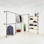 Diy: Offener Kleiderschrank Aus Rohren Selber Bauen | Various Magazin With Offener Kleiderschrank Selber Bauen