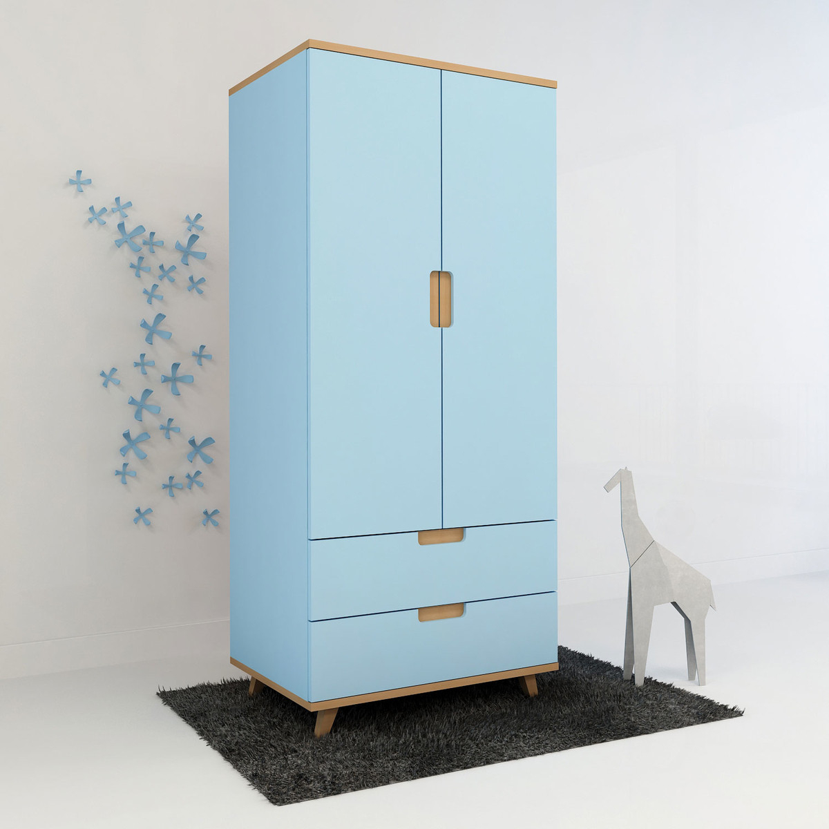 Großer Kinder Kleiderschrank Colorland Von Colorland Günstig with Großer  Keiderschrank  Gnstig