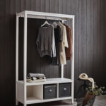 Hemnes Schlafzimmerserie: Offener Kleiderschrank, Weiss Throughout Hemnes Kleiderschrank Offen