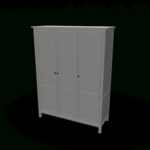 Hemnes Wardrobe With 3 Doors – Design And Decorate Your Room In 3D Regarding Hemnes Kleiderschrank Ikea