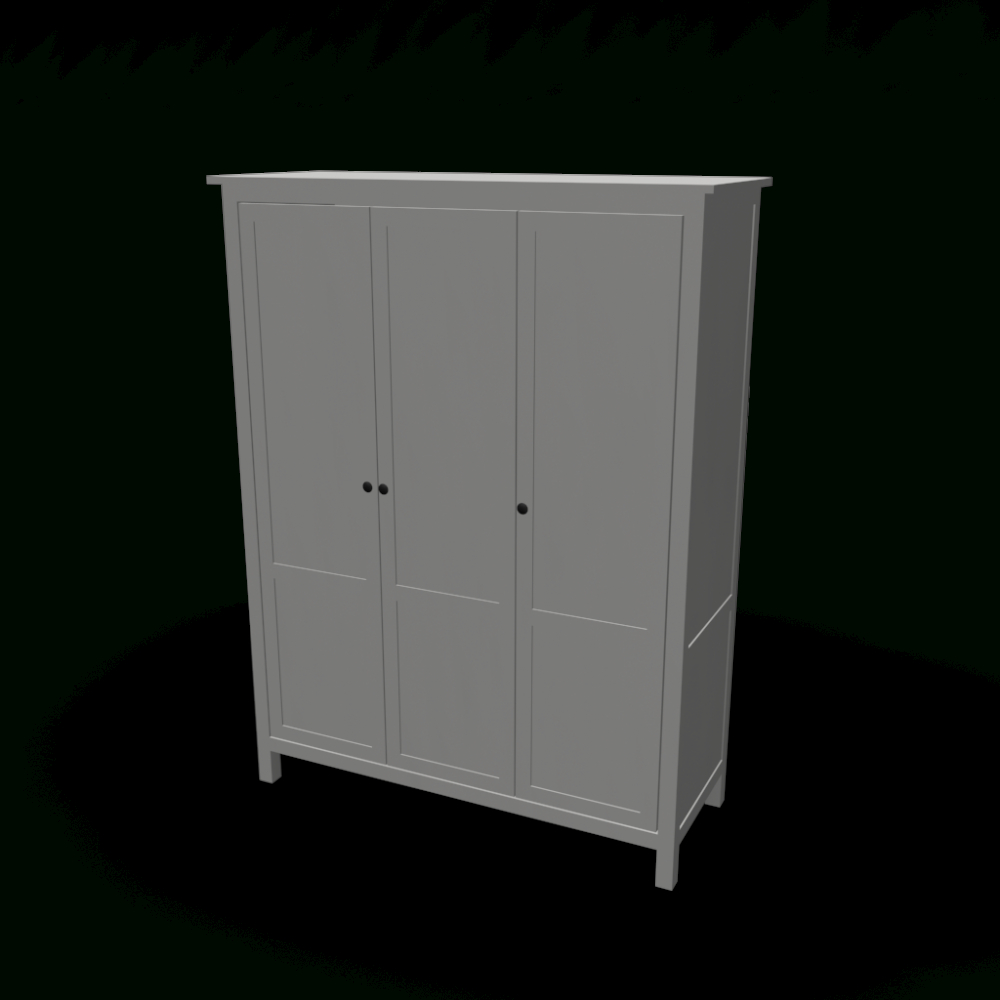 Hemnes Wardrobe With 3 Doors - Design And Decorate Your Room In 3D regarding Hemnes Kleiderschrank Ikea