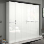 Hochglanz Kleiderschrank Set Kompakt In Weiß  12 Türig With Regard To Kleiderschrank Hochglanz