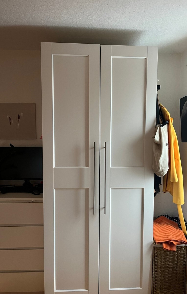 Ikea Pax Kleiderschrank Weiß Zwei Türen | Ebay.de within Pax Kleiderschrank Türen