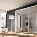 Kleiderschrank Cody 231Cm Mit 3 Schiebetüren Und Spiegel – Esche Regarding Kleiderschrank Spiegel Schiebetüren