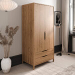 Kleiderschrank Thornbury 165 – In Braun Within Kleiderschrank 95 Cm Breit