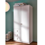 Kleiderschrank Trendy White 2-Türig intended for Kleiderschrank Weiß  2 Trig