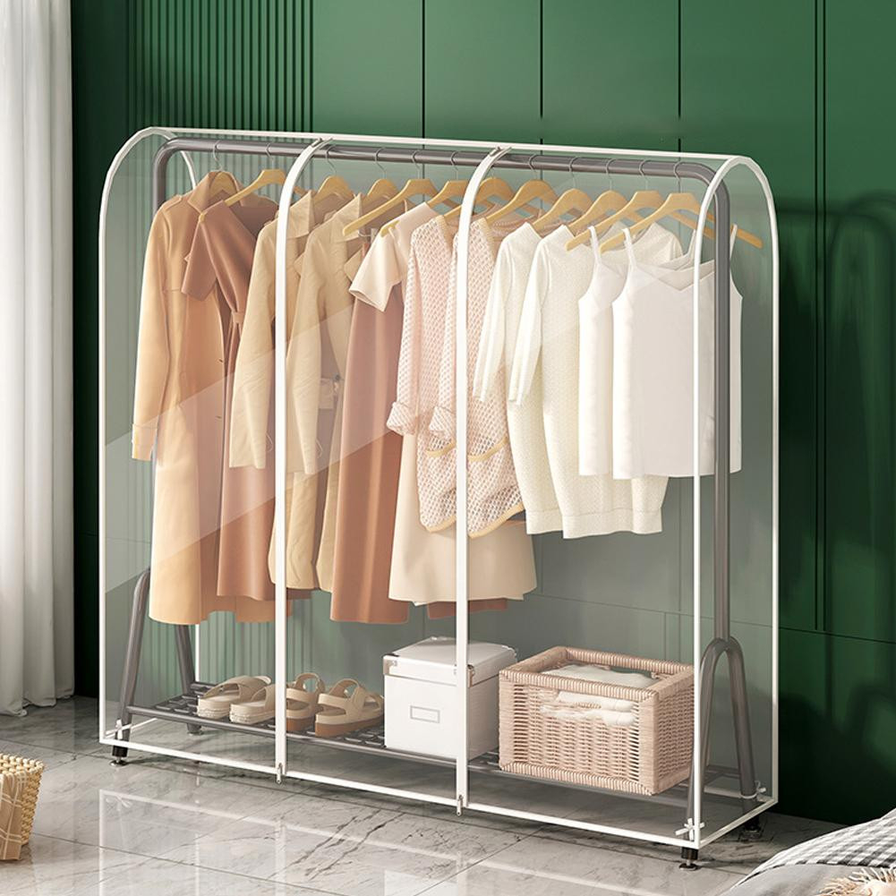Kleidung Hängen Große Staub Abdeckung Wasserdichte Kleiderschrank Rack  Organizer Waschbar Lagerung Können Fall Co M8G3 in Kleiderschrank Zum Hängen
