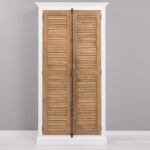 Lamellentüren Schrank Weiß Braun, Dielenschrank – Onlineshop Für Within Kleiderschrank Lamellentüren