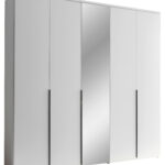 Mit Spiegel Günstig Kleiderschrank „Alabama“ – Weiß – 2 Türen For Billiger Kleiderschrank