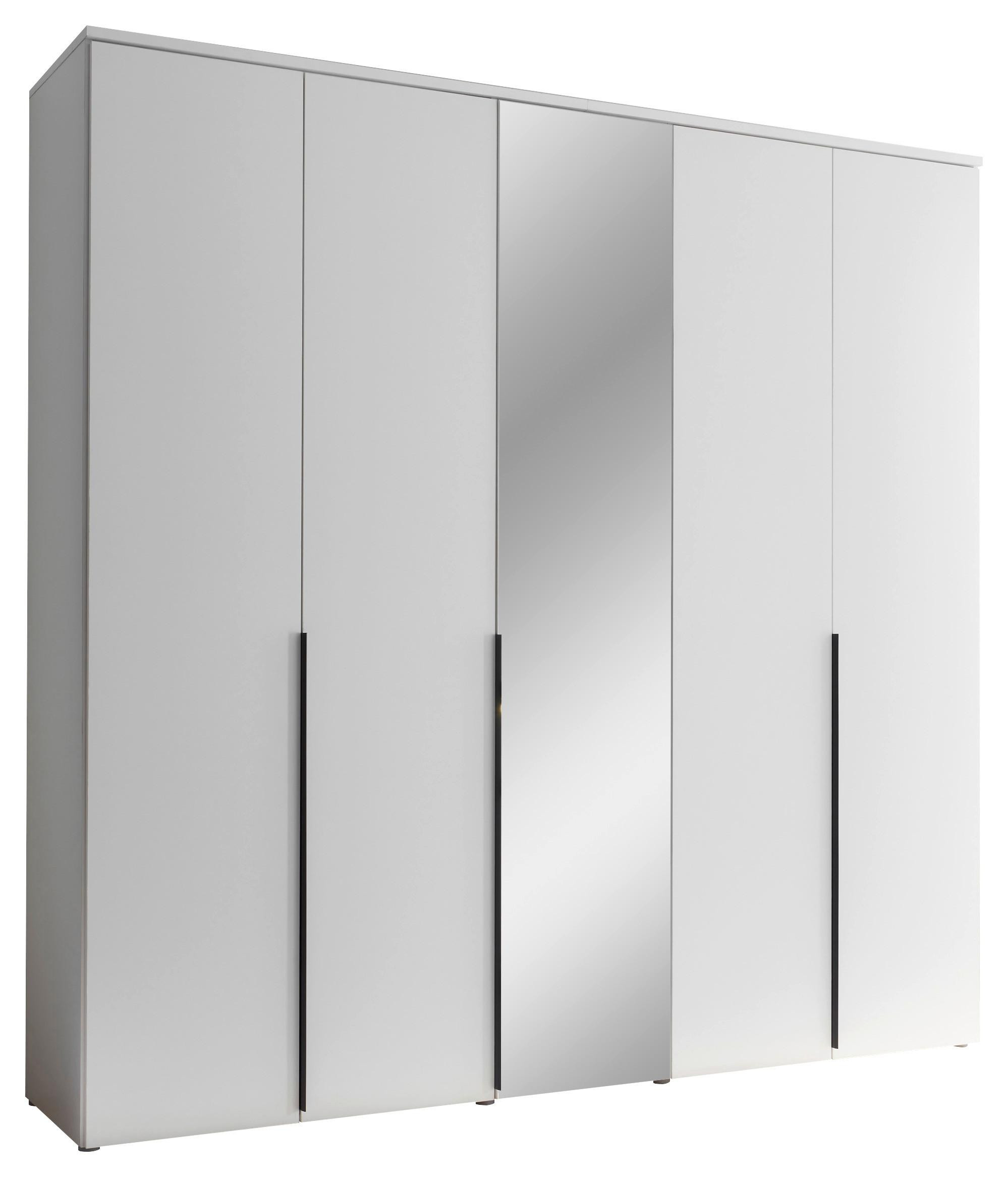 Mit Spiegel Günstig Kleiderschrank „Alabama“ - Weiß - 2 Türen for Billiger Kleiderschrank