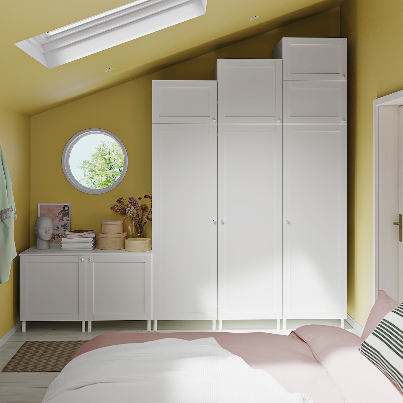 Platsa Wardrobe With 9 Doors White Sannidal/White - Ikea pertaining to Ikea Kleiderschrank Platsa