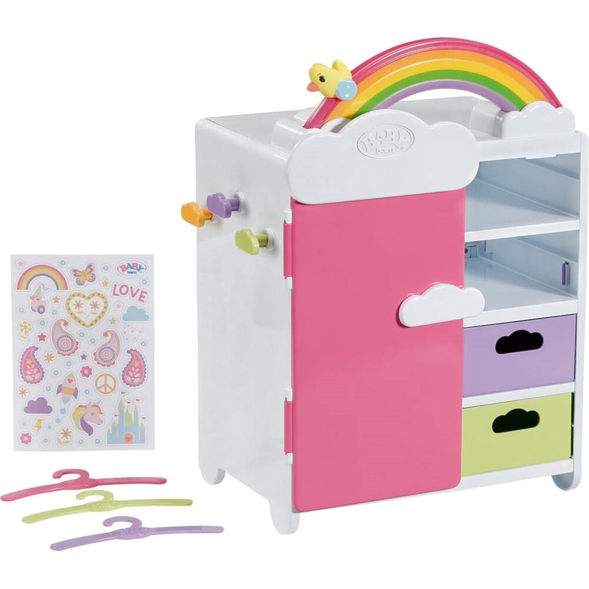 Regenbogen Schrank inside Baby Born Kleiderschrank