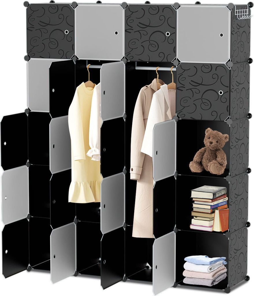 Schrank Mit Türen Kleiderschrank Stecksystem Aus Kunststoff within Kleiderschrank Stecksystem