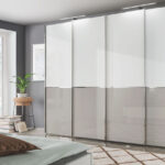 Schwebetüren Kleiderschrank Shanvalley Mit Glasfront Intended For Kleiderschrank 2 Personen