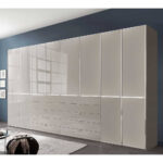 Xxl Kleiderschrank In Hellgrau Mit Glasfront – Türen Und Throughout Kleiderschrank Xxl